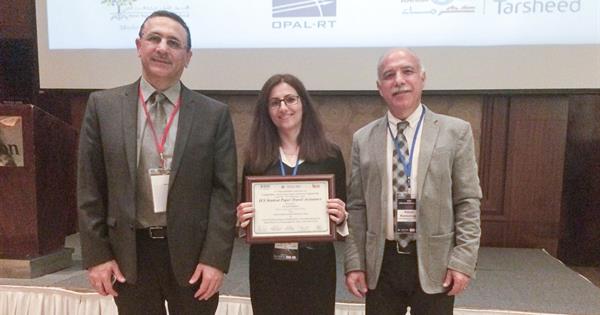 EMU Doctorate Student Awarded IEEE-IES Prize